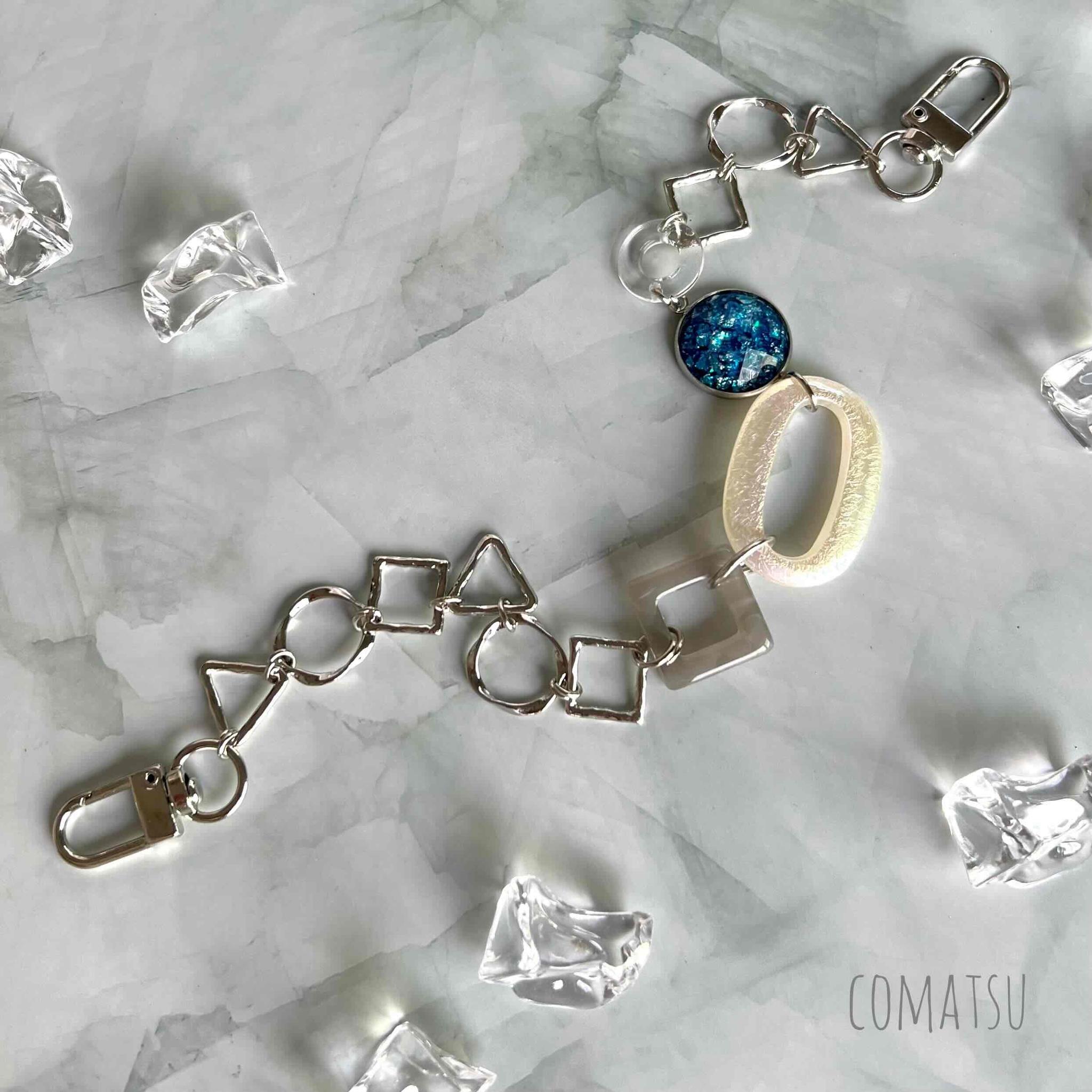 MODEsilver△〇☐ ハンドストラップ 落下防止スマホストラップ お洒落リストストラップ | 3枚目